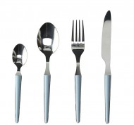 Servizio 24 posate in acciaio inox e carta da zucchero linea Zen