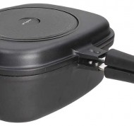 Fornetto multifunzione rettangolare XL con 3 accessori in alluminio nero linea Sphera