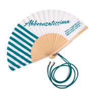 Ventaglio verde in legno e poliestere Summer Mood
