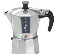 Moka da 3 tazzine in alluminio linea Italika Premium
