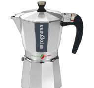Moka da 9 tazzine in alluminio linea Italika Premium