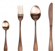 Servizio 24 posate in acciaio inox color rame linea Antony Odette