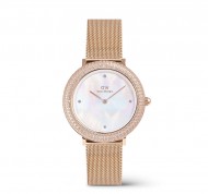 Orologio da donna Crystalline Bezel bianco Melrose MOP