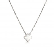 Collana in acciaio con ciondolo in madreperla Mystic Clover Collection