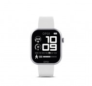 Smartwatch Call Pro con cinturino in silicone bianco