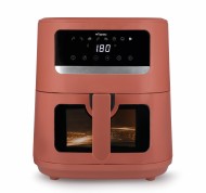 Friggitrice ad aria Iridea rosso mela da 8 lt da 8 programmi