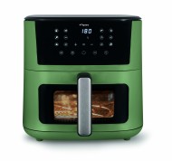 Friggitrice ad aria Iridea verde salvia da 10 lt da 12 programmi