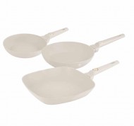 Set 3 padelle in alluminio forgiato collezione Sahara