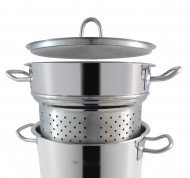 Set 3 pezzi spaghetti cm 22 in acciaio inox linea Vanitosa
