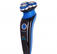 Rasoio elettrico con 3 testine per rasatura a secco