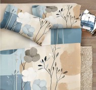 Parure lenzuola matrimoniale fotografico Fine-Art Fresia in puro cotone