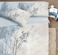 Parure copripiumino matrimoniale fotografico Fine Art Contrasto in puro cotone