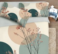 Parure copripiumino matrimoniale fotografico Fine Art Erika in puro cotone