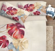 Parure copripiumino matrimoniale fotografico Fine Art Iris in puro cotone