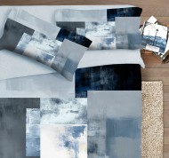 Parure copripiumino matrimoniale fotografico Fine Art Shadow in puro cotone