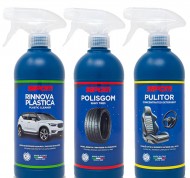 Kit Rinnova Plastica + Polisgom + Pulitor per auto