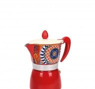 Moka Teresa 3 tazzine da caffe' in alluminio multicolor