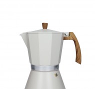 Moka Tuttinsieme 12 tazzine da caffe' in alluminio tortora