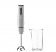 Frullatore a immersione Iridea grigio perla da 800 ml con bicchiere graduato