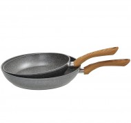 Set 2 padelle  in alluminio forgiato Stone&Wood